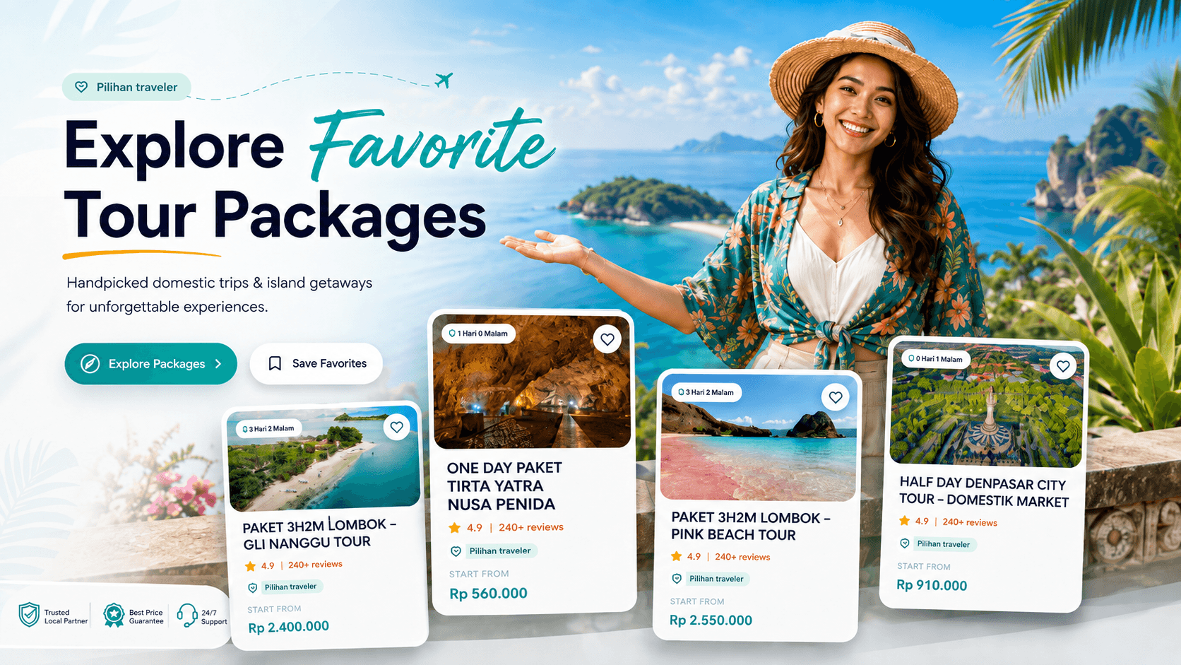 Explore favorite tour packages di Bali